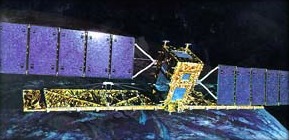 A three-axis stabilized satellite